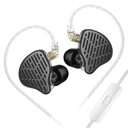 KZ X HBB PR2 in Ear Monitor Headphones, Planar Magnetic Driver IME Earphones, HiFi Alloy Die-Casting Shell Wired Earbuds, with Removable Silver-Plated Cable