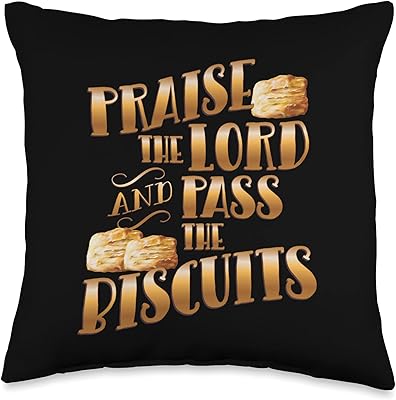 Biscuit Bakers Low Country Baked Goods Fluffy Hot Biscuit Throw Pillow