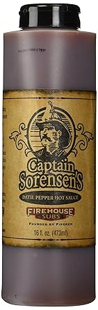 Captain Sorensen's Datil Pepper Hot Sauce, 16 Ounce (473 ml) by Firehouse Subs